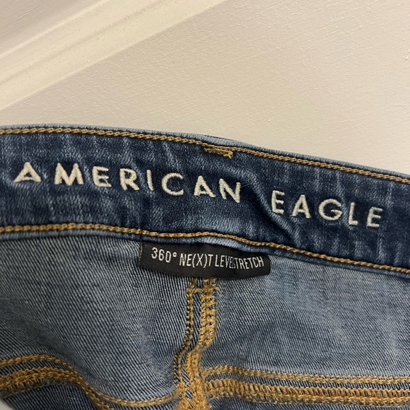 American Eagle Outfitters Dark Blue Skinny Jeans - Picture 2 of 4